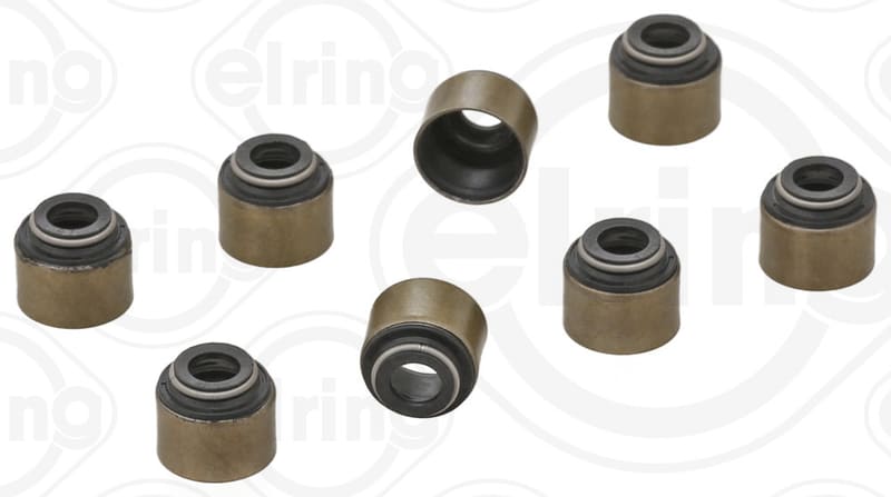 Комплект сальників клапанів ELRING 125.940 — IN/EX (SET) HYUNDAI D4BA/D4BB/D4BF/D4BH/G4CS, MITSUBISHI 4D55/4D56/4G63/4M40 (8PCS) ELRING