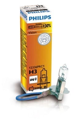 Автолампа галогенова 55W PHILIPS 12336PRC1 — H3  12V 55W PK22S / PREMIUM - НА 30% ЗБІЛЬШЕНИЙ СВІТЛОВИЙ ПОТІК PHILIPS