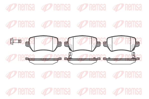 Колодки гальмівні дискові REMSA 0957.02 — ЗАДН OPEL ASTRA G CLASSIC ЛІФТБЕК (T98) 1.4 2004.03-2009.07 REMSA
