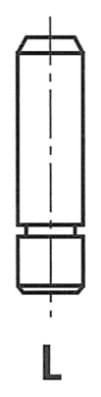 Направляюча клапана FRECCIA G2800 — IN/EX OPEL C14SE/C14NZ/C20NE 45.5X7X11.04 ЧАВУН КРАТНІСТЬ Х8 FRECCIA