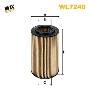 Фільтр масляний WIX FILTERS WL7240 — MERCEDES-BENZ VITO (W638) 110 CDI 2.2 (638.094) 1997.03 - 2003.07 WIX FILTERS