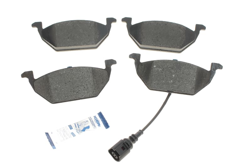 Колодки гальмівні (передні) Audi A3/Skoda Fabia/Octavia 96-13/VW Caddy 04-15/Golf 97- (+датчик) ICER