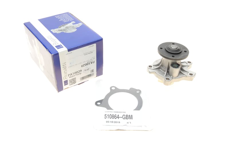 Помпа води Mini Mini 1.4d 03-06/Toyota Corolla 1.4D-4D 04-08/13-18/Auris 1.4D-4D 13-18 (R/B) (6 лоп) BUGATTI