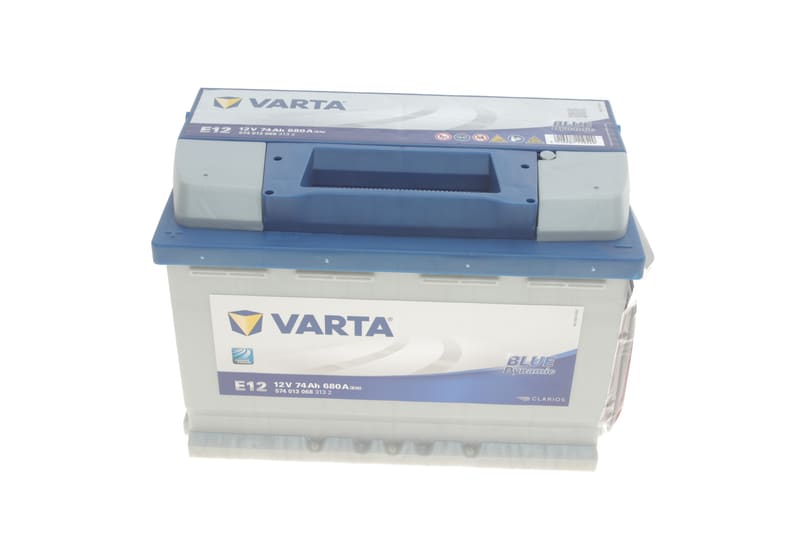 Акумуляторна батарея 74Ah/680A (278x175x190/+L/B13) Blue Dynamic E12 VARTA