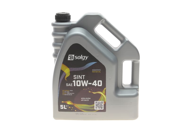 Олива 10W40 SINT (5L) (SN/CF/A3/B4/MB 229.5/MB 229.1/MB 229.3/VW 502.00/VW 505.00/RN0700/RN0710) SOLGY