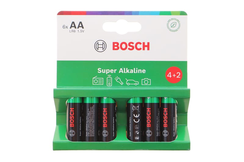 Батарейки Bosch Super Alkaline AA (LR6) 1.5V / LR6SA6B/00 (к-кт 6 шт) BOSCH