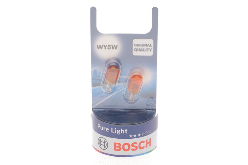 Автолампа WY5W 12V 5W W2.1x9.5d Pure Light (без цоколя, жовта) (BL/к-кт 2шт.) BOSCH