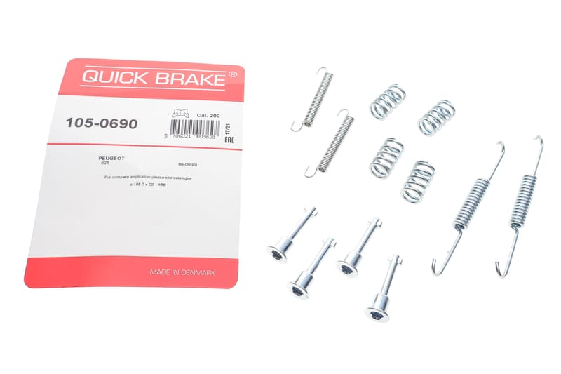 Комплект пружинок колодок ручника Peugeot 605 89-99 QUICK BRAKE