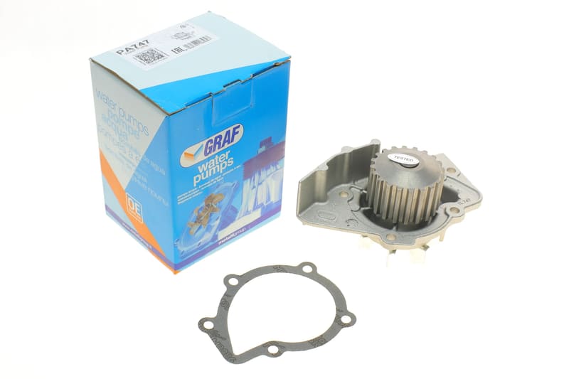 Помпа воды Citroen C4/C5/C8/Jumpy/Berlingo 2.0HDi/Fiat Scudo/Ducato 1.9D/2.0JTD 98- (20z)(B/B)(7лоп) GRAF