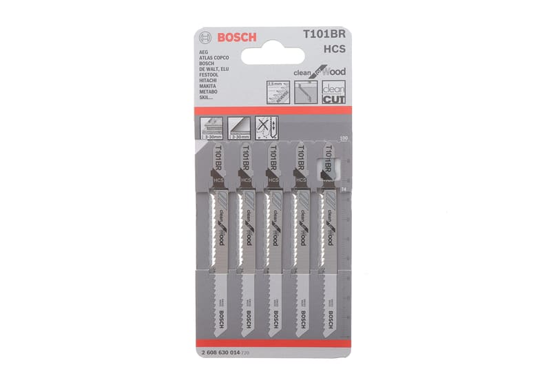 Полотно змінне для елетролобзиків T101BR Clean for Wood (к-кт 5 шт.) BOSCH