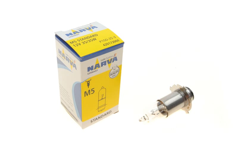 Автолампа MH6 12V 35/35W (M5) P15d-25-3 Standard (Moto) NARVA