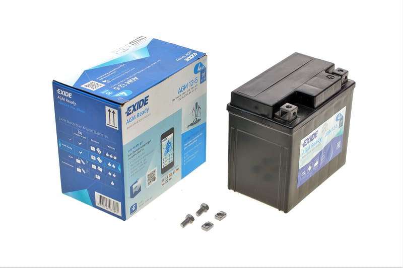 Акумуляторна батарея 4Ah/70A (113x70x105/+R/B0) (AGM) (мото) EXIDE