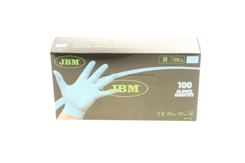 Перчатки нитриловые (M) 100 шт. 3,5 mil (синие) JBM