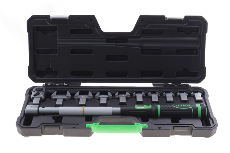 Ключ динамометричний із змінними насадками 1/2" 40-200 Нм 325 мм JBM