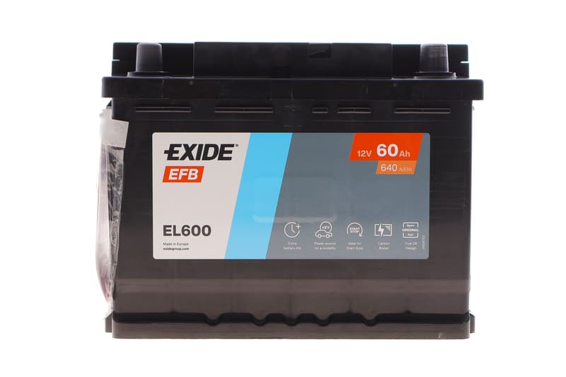 Аккумуляторная батарея 60Ah/640A (242x175x190/+R/B13) (Start-Stop EFB) EXIDE