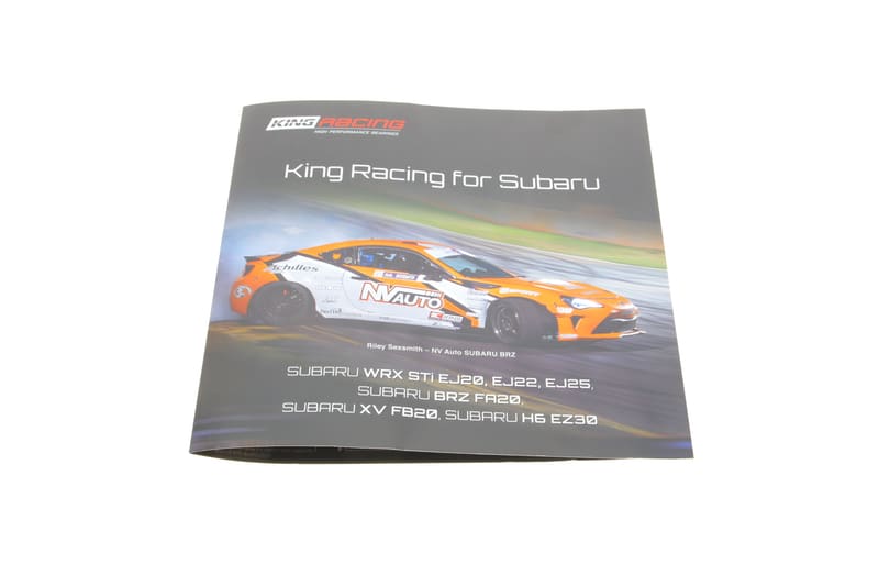 Брошура King Racing Brochure Subaru FA20 KING