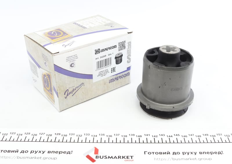 Сайлентблок балки (задньої) Skoda Octavia 12-/ Golf VII 12- (13x72x65/94) IMPERGOM