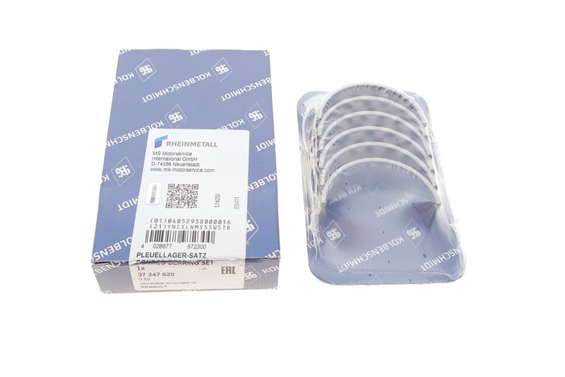Вкладыши шатунные Renault Clio 0.9TCe 12-/Smart (453) 0.9-1.0 14- M281 (+0.50) KOLBENSCHMIDT