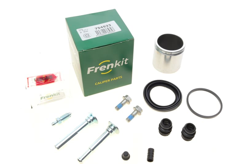 Ремкомплект суппорта (переднего) Skoda Fabia 99- (d=54mm)(TRW)(+ поршень/направляющая) SuperKit FRENKIT