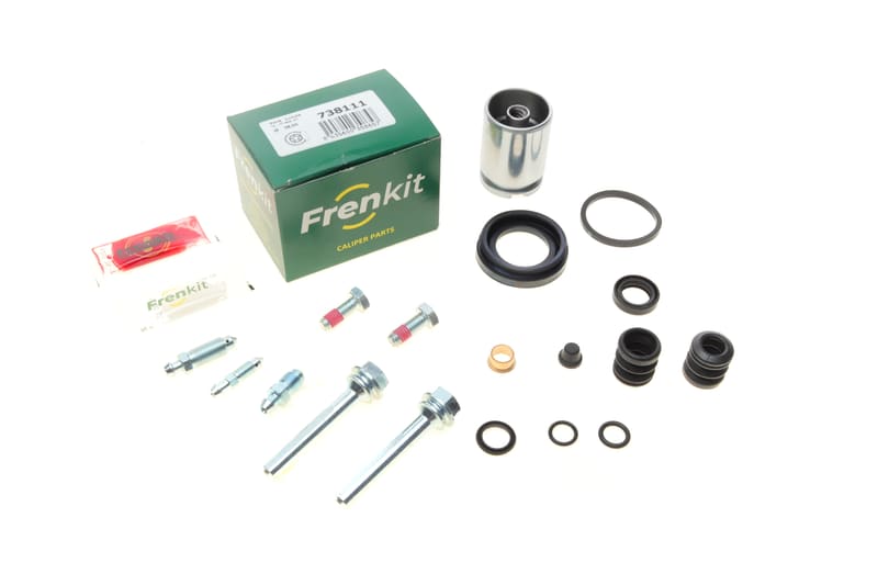 Ремкомплект супорта (заднього) VW Caddy III (d=38mm) Lucas (+поршень/направляюча) FRENKIT