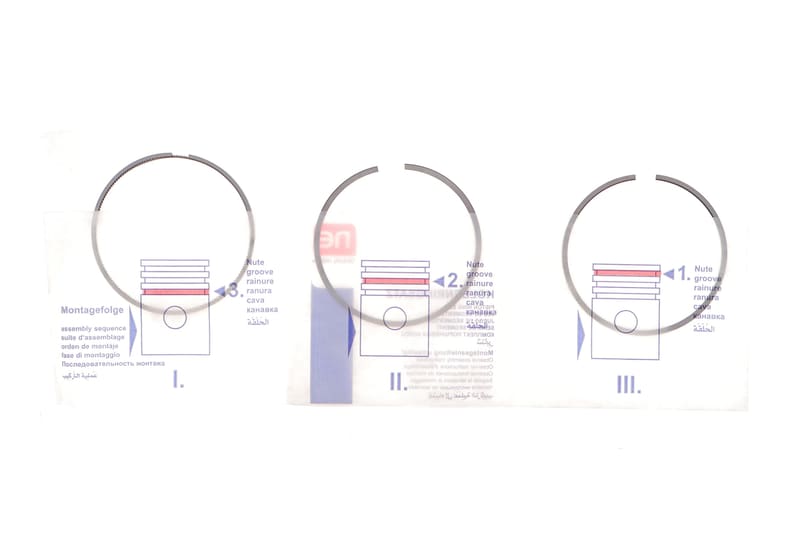 Кільця поршневі VW T5/T6 2.0 TSI 11-19 (82.50mm/STD) (1-1.2-2) NPR