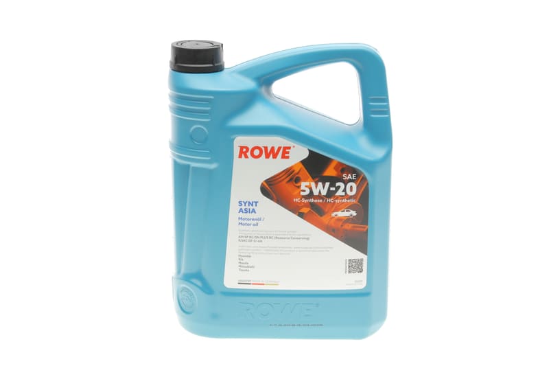 Масло 5W20 HIGHTEC SYNT ASIA (5L) (Hyundai/Kia/Mazda/Toyota) (API SP RC/SN PLUS RC) (ILSAC GF-5/-6A) ROWE