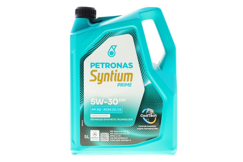 Масло 5W30 SYNTIUM PRIME DM (5L) (MB 229.51/MB 229.52/VW 505.00/505.01/LL-04) замена для 70957M12EU PETRONAS