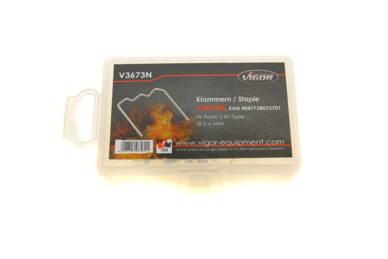 Скоба W-профіль Ø0,6 mm 100 од. VIGOR