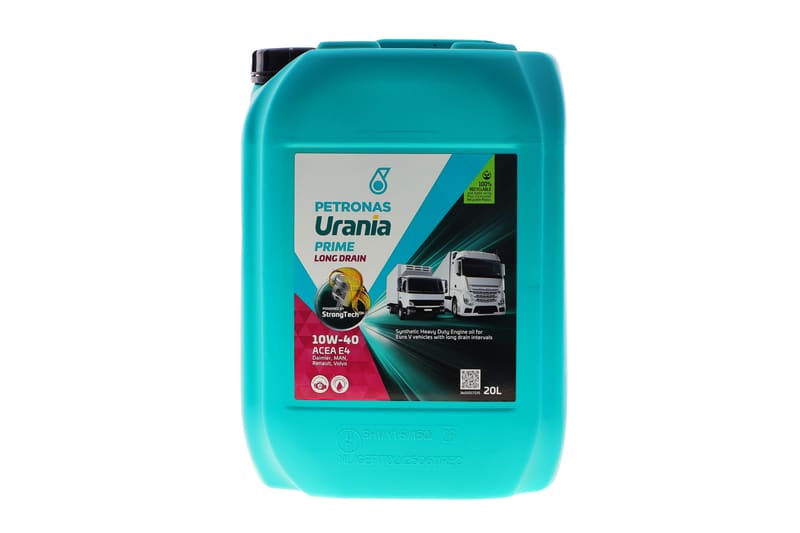 Олива 10W40 URANIA PRIME LONG DRAIN 10W40 (20L) (ACEA E4/E7/API CI-4) (MB 228.5/MAN M3277/Renault RLD-2) PETRONAS