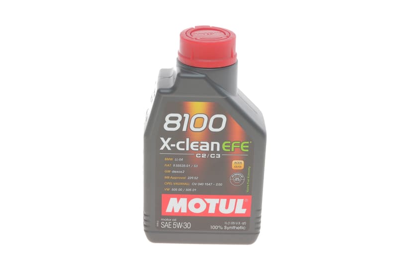 Масло 5W30 X-clean EFE 8100 (1L) (814001) (LL-04/9.55535-S1/S3/GM DEXOS2/MB 229.52) MOTUL
