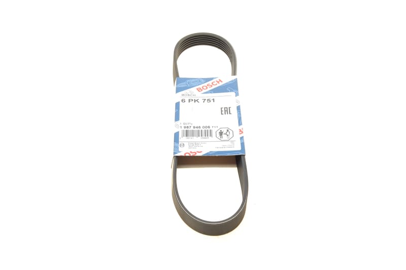 Ремень генератора Peugeot Partner 1.8/VW Caddy 1.4/1.6 (ALT) 95-04 (6PK751) BOSCH