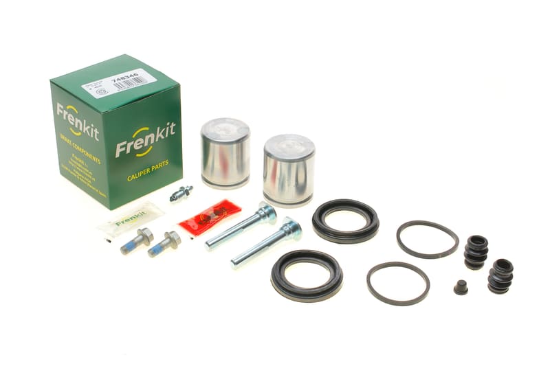 Ремкомплект супорта (переднього) Land Rover Range Rover 94- (d=48mm)(Lucas)(+2 поршня/направляюча) FRENKIT