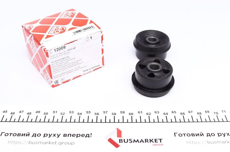 Сайлентблок балки (задньої/спереду) Citroen Berlingo/Peugeot Partner 96- (к-кт 2 шт.) FEBI BILSTEIN