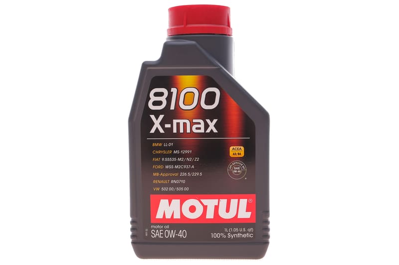 Масло 0W40 X-max 8100 (1L) (MB 229.5/VW502.00/505.00/VOLVO VCC 95200356/LL-01) MOTUL