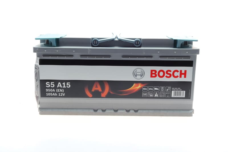 Акумуляторна батарея 105Ah/950A (394x175x190/+R/B13) (Start-Stop AGM) BOSCH