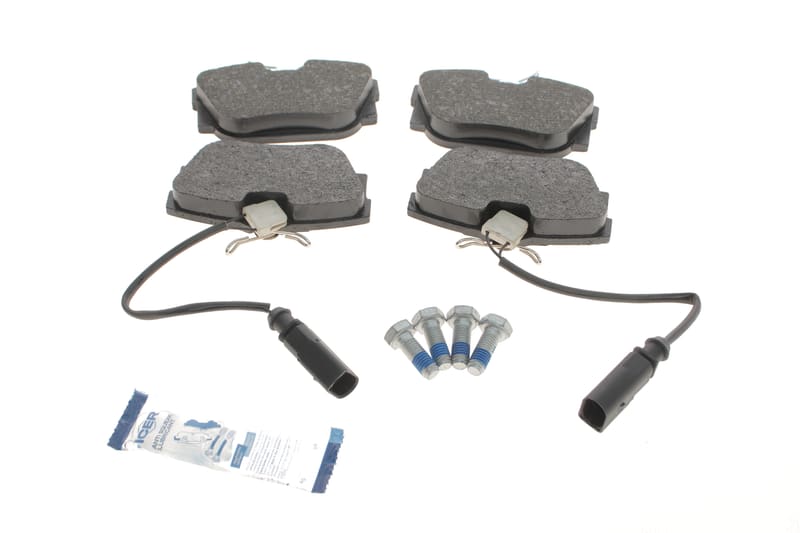 Колодки тормозные (задние) Ford Galaxy 00-06/Seat Alhambra 97-10/VW T4 90-03/Sharan 95-10 (+датчики) ICER