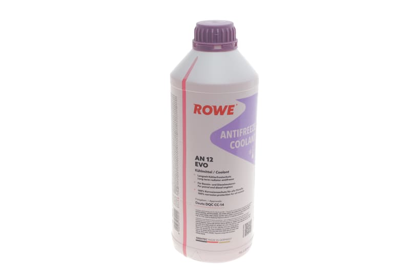 Антифриз (фиолетовый) G12 EVO (1.5L) HIGHTEC ANTIFREEZE COOLANT AN 12 EVO (1:1=-37°C) (концентрат) ROWE