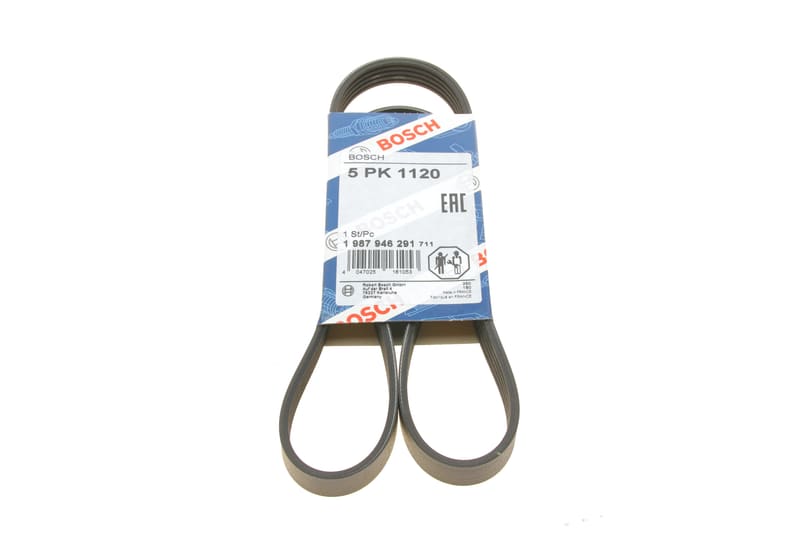 Ремінь генератора VW Touareg 4.2 FSI 06-18/Audi A8/Q7 4.2FSI 06-12 (5PK1120) BOSCH