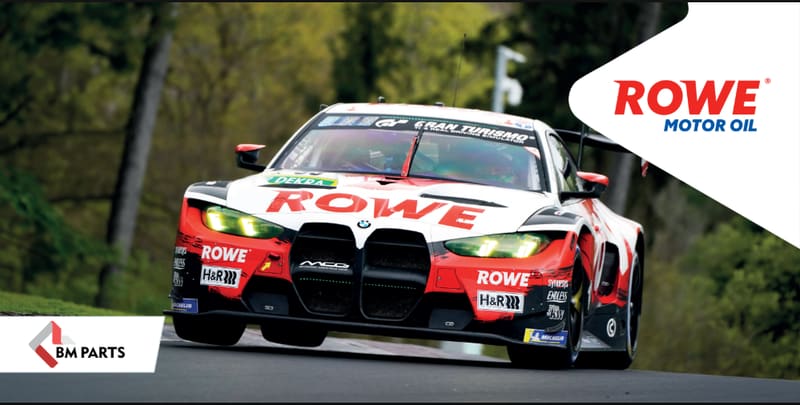 Банер ROWE та BM Parts 2000х1000мм (фото спорткару спереду) ROWE
