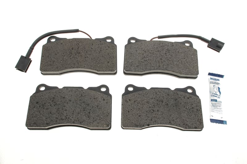 Колодки гальмівні (передні) Alfa Romeo 159/Spider 05-11/Giulietta 10-20 (+датчики) ICER