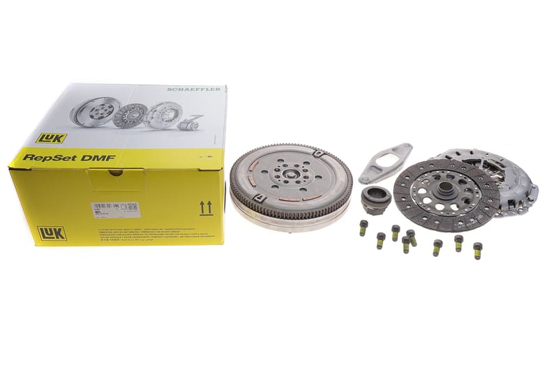 Демпфер + комплект зчеплення +вижимний + вилка BMW 5 (E60) 05-09 M47/N47 LuK