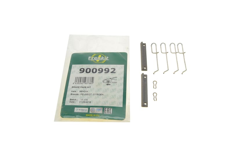 (к-кт) Планка суппорта (переднего) прижимная Citroen Saxo 96-04/Peugeot 205/305/405 79-98 (Bendix) FRENKIT