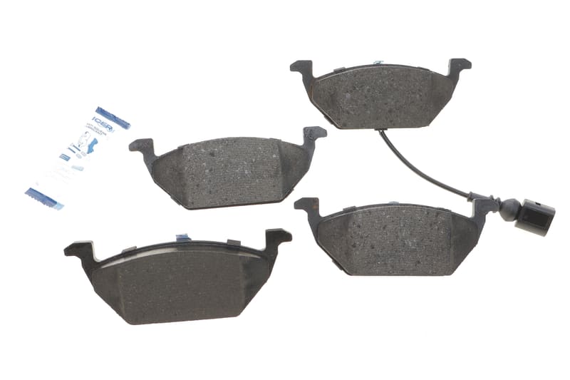 Колодки гальмівні (передні) Audi A3/Skoda Fabia/Octavia 96-13/VW Caddy 04-15/Golf 97- (+датчик) ICER