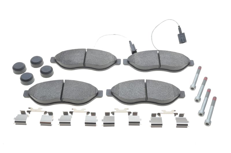 Колодки тормозные (передние) Citroen Jumper/Fiat Ducato/Peugeot Boxer 06- (Brembo) (с датчиком) BOSCH