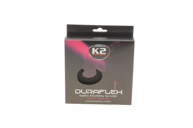 Губка автомобільна для нанесення воску і поліровки Duraflex Velcro Foam Pad Finishing (150x25mm) K2