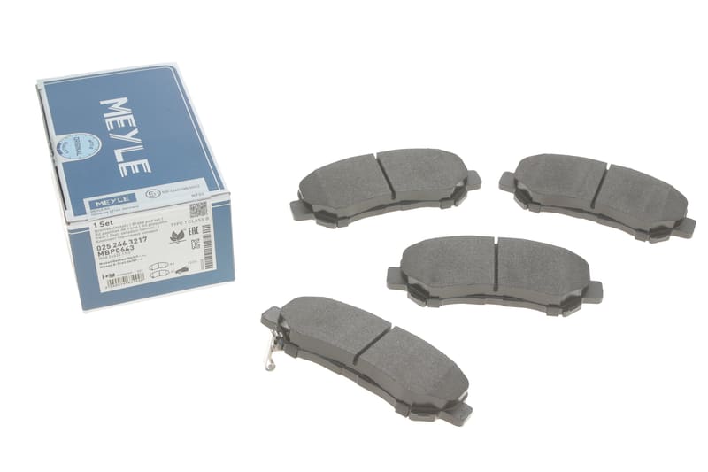 Колодки гальмівні (передні) Nissan Qashqai/X-Trail 07- (Akebono) MEYLE