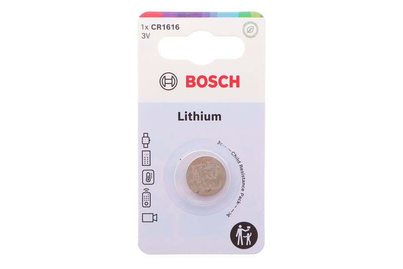 Батарейка Bosch Lithium CR1616 (3V/50 mAh) CR1616B1/00 1 шт. BOSCH