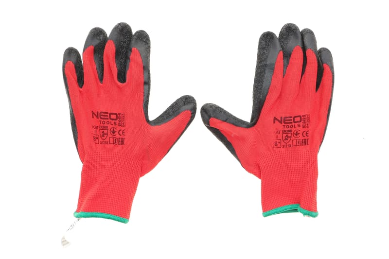 Рукавиці з латексним покриттям (крінкл) 3121x (M) NEO TOOLS