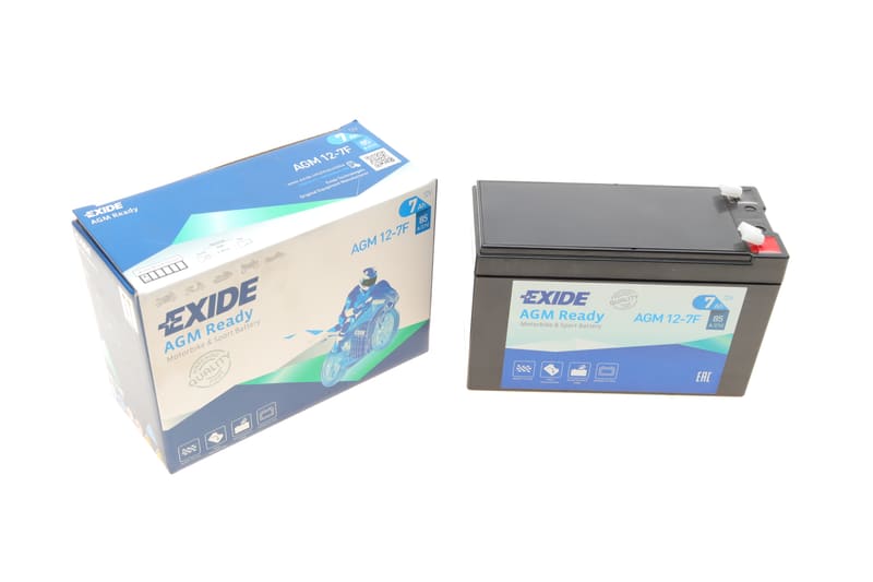 Акумуляторна батарея 7Ah/85A (150x65x100/+L/B0) (AGM) (мото) EXIDE