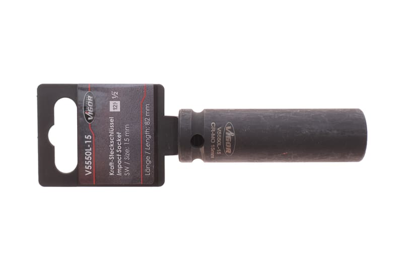 Головка торцевая ударная 1/2" 15 мм Long 85 мм VIGOR